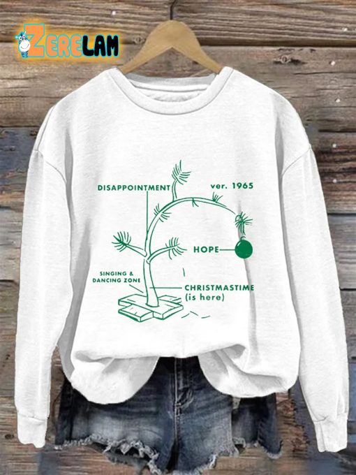 Retro 1965 CB’s Christmas Tree Print Sweatshirt