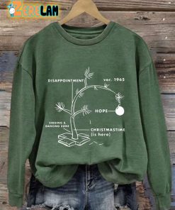 Retro 1965 CBs Christmas Tree Print Sweatshirt 4