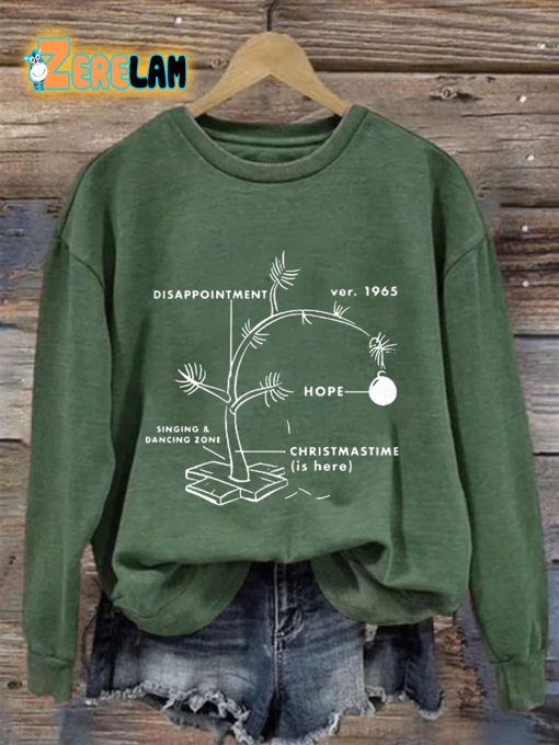 Retro 1965 CB’s Christmas Tree Print Sweatshirt