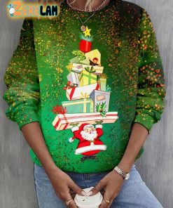 Santa With Lots Of Gifts Sweatshirt