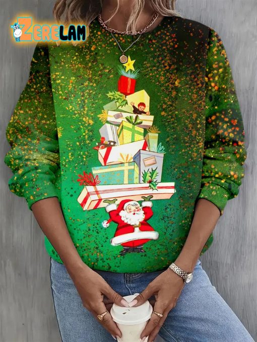 Santa With Lots Of Gifts Sweatshirt