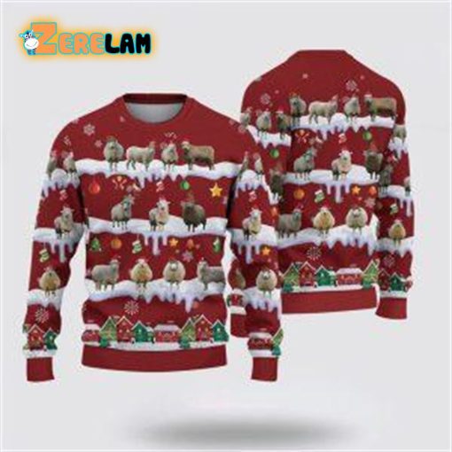 Sheep Christmas Knitted Ugly Sweater