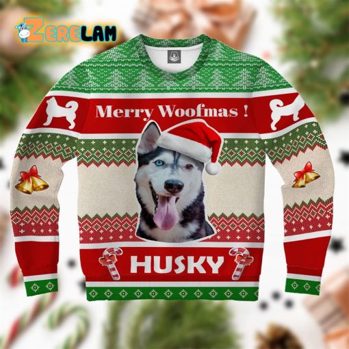 Siberian Husky Dog Christmas Ugly Sweater