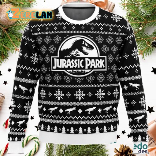 Skeleton Christmas Jurassic Park Ugly Sweater Christmas