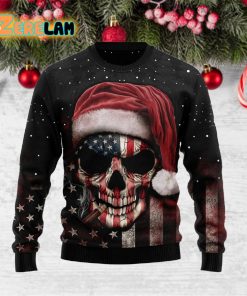 Skull Santa Ugly Christmas Holiday Sweater