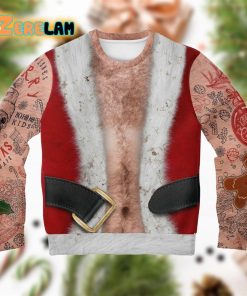 Sleeveless Bad Santa Ugly Sweater