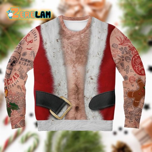 Sleeveless Bad Santa Ugly Sweater