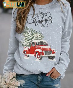 Snow Christmas Truck Sweatshirt
