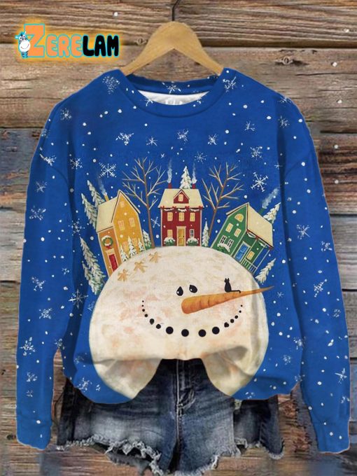 Snowman Town Christmas Sweatshirt