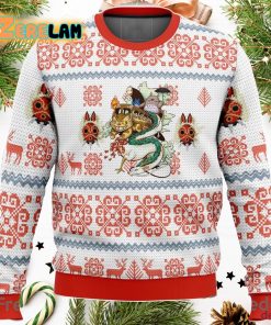 Studio Ghibli Light Christmas Ugly Sweater