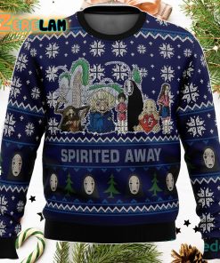 Studio Ghibli No Face Spirited Away Christmas Ugly Sweater