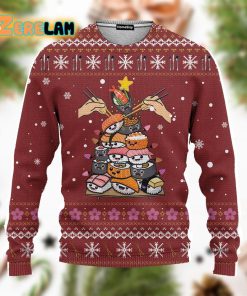 Sushi Ugly Sweater Best Gift For Christmas