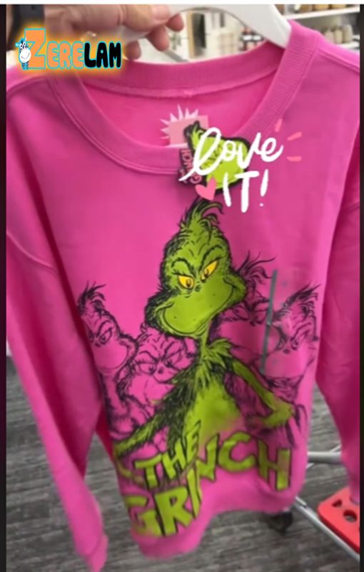 Target Pink Grinch Sweatshirt