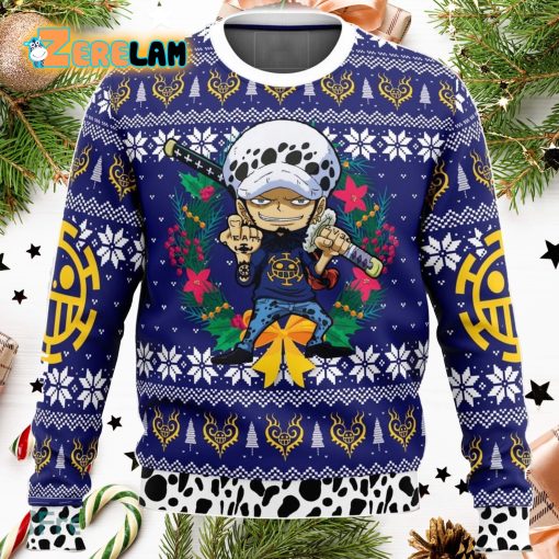 Trafalgar D Water Law One Piece 3D Ugly Sweater Christmas