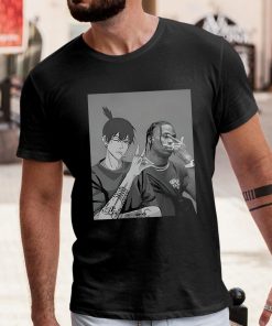 Travis Scott And Aki Hayakawa Chainsaw Man Shirt 1 1