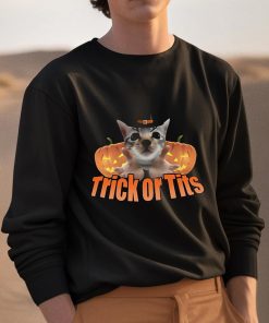 Trick Or Tits Cat Shirt 3 1