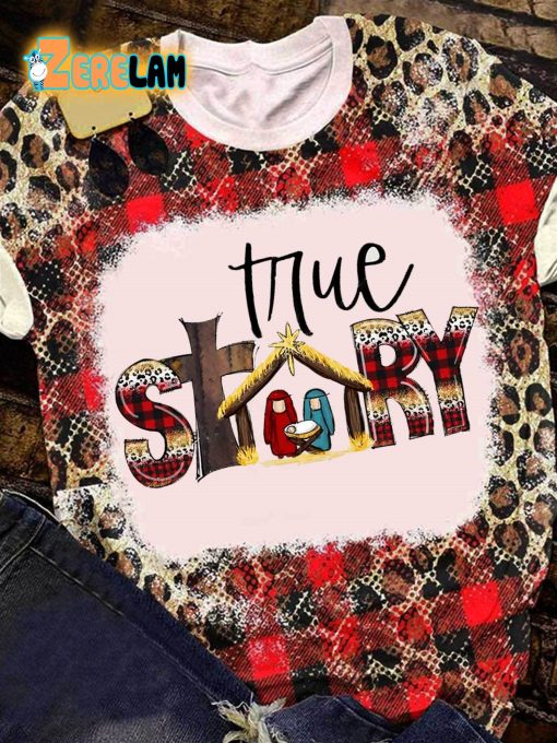 True Story Print Crew Neck T-shirt