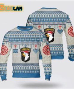 US Army 101st Airborne Division Christmas Ugly Sweater