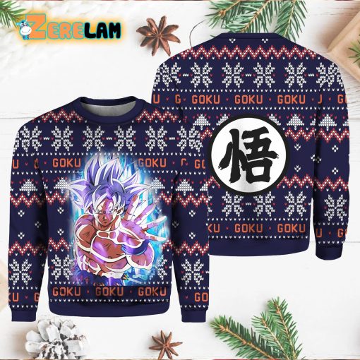 Ultra Instinct Goku Christmas Sweater