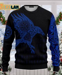 Vikings The Raven Of Odin Ugly Christmas Sweater