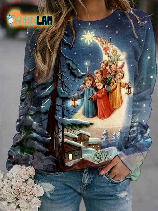 Vintage Angels Christmas Sweatshirt
