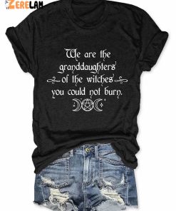 We Are the Granddaughters of the Witches You Could Not Burn Salem Witch Shirt