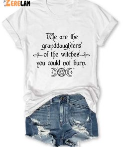 We Are the Granddaughters of the Witches You Could Not Burn Salem Witch Shirt 3