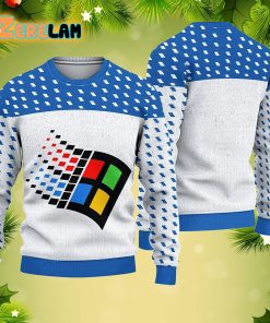 Windows 95 Christmas 3D Ugly Sweater