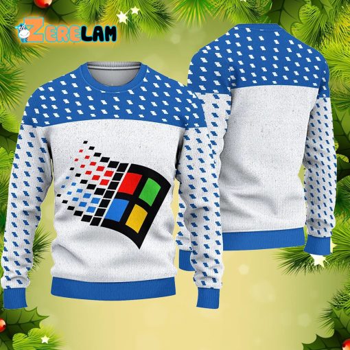 Windows 95 Christmas 3D Ugly Sweater