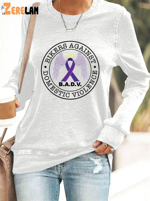 Women’s Bikers Against Domestic Violence Print Sweatshirt