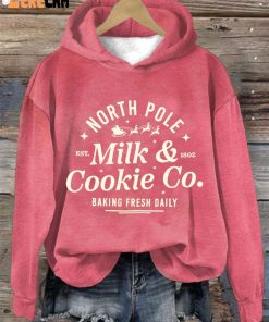 Women's Christmas Milk & Cookie Co. Printed Long Sleeve Sweatshirt 1