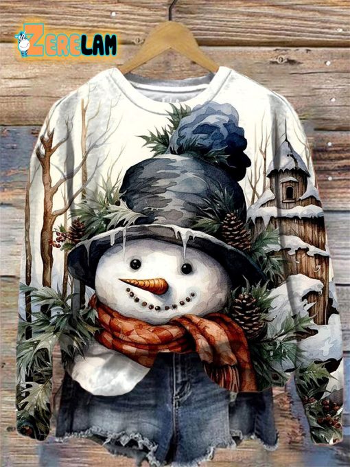 Women’s Christmas Snowman Sweatshirt
