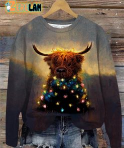Women’s Highland Cow Casual Sweatshirt