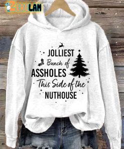 Women's Jolliest Bunch Of Assholes This Side Of The Nuthouse Hooded Sweatshirt 1