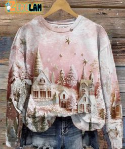 Women’s Pink Winter Castle Sweatshirt