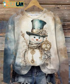 Women’s Snowman Vintage Sweatshirt
