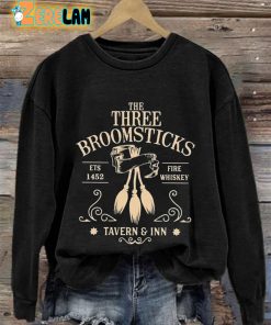 Womens The Three Broomsticks Print Casual Sweatshirt 2