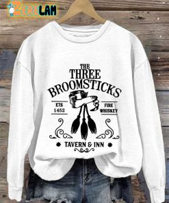 Womens The Three Broomsticks Print Casual Sweatshirt 3