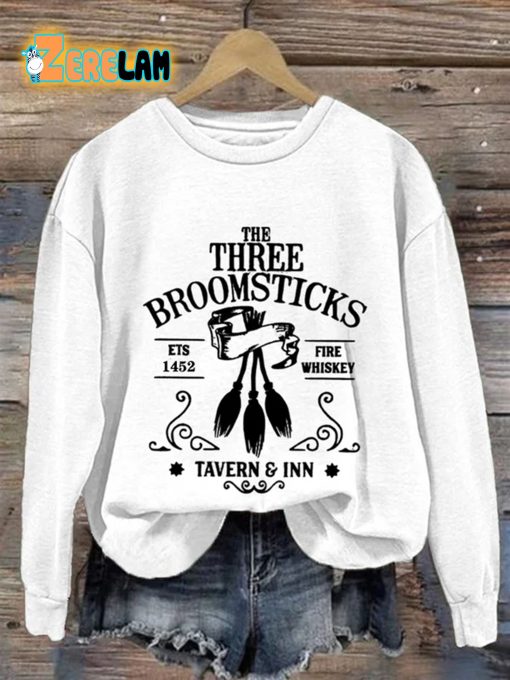 Women’s The Three Broomsticks Print Casual Sweatshirt