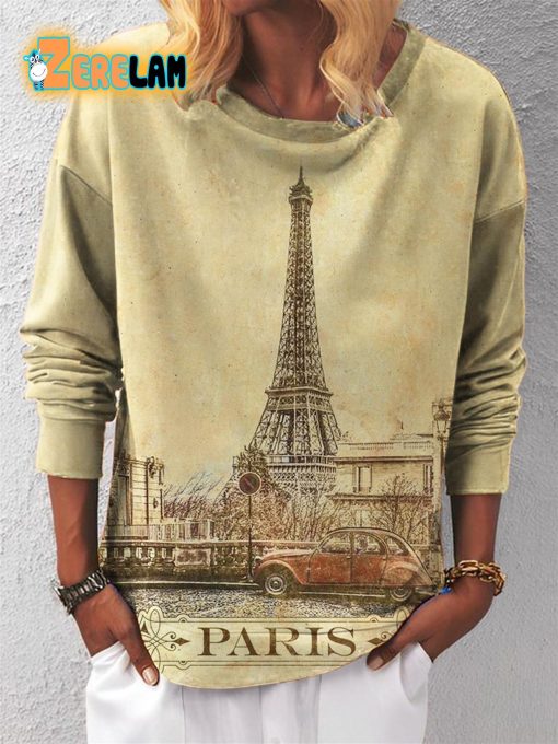 Women’s Vintage Paris Sweatshirt