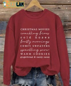 Women'''s Winter Christmas List Sweatshirt 1 1