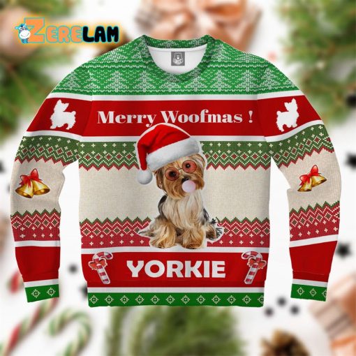 Yorkshire Terrier Dog Christmas Ugly Sweater