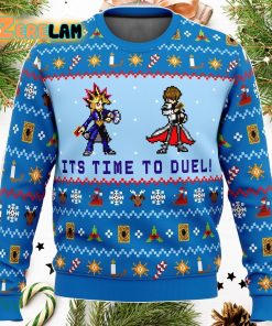 Yugioh Its Time To Duel 3D Ugly Sweater Christmas