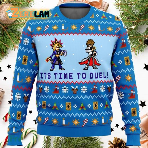 Yugioh Its Time To Duel 3D Ugly Sweater Christmas