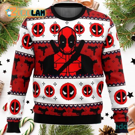 Deadpool Guy Christmas Ugly Sweater