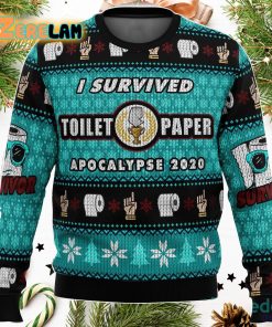 I Survived Toilet Paper Apocalypse 2020 Christmas Ugly Sweater