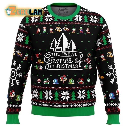12 Games Of Christmas Ugly Sweater