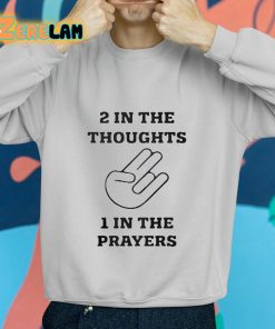 2 In The Thoughs 1 In The Prayers Shirt grey 2 1