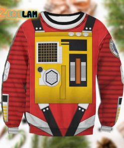 2001 A Space Odyssey Red Ugly Sweater