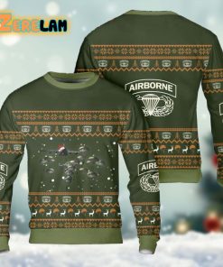 82nd Airborne Division Paratroopers Christmas Ugly Sweater